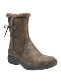 Bota casual mujer en tono café, diseñada para comodidad y estilo.