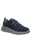 Zapatilla ligera azul para hombre, diseñada para mantener los pies frescos en actividades cotidianas.