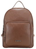 Mochila de mujer en color camel, estilo casual, con tirantes ajustables y compartimento para notebook.