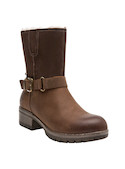 Bota de cuero color moro, combina comodidad y resistencia para aventuras diarias.