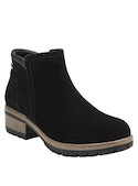 Botín negro Panama Jack, ideal para un look casual y relajado en la ciudad.
