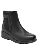 Botines cómodos negros de mujer, estilo casual para actividades diarias.