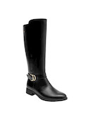 botas casuales negras de cuero, combinables con leggings o jeans, estilo urbano