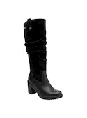 Botas negras para mujer, estilo moderno, perfectas para jeans ajustados y looks equilibrados.