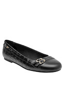 Zapatos de cuero negro para mujer, diseño versátil, adecuados para ocasiones formales y casuales.