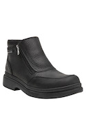 Botines negros de cuero para hombre, diseño anatómico, recomendados para uso urbano.