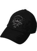 Sombrero unisex negro de algodón, estilo casual, recomendado para explorar la naturaleza.