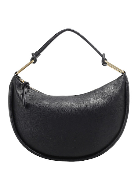 Bolso casual negro de mujer, con medidas adecuadas para un uso diario funcional y estiloso.