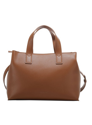 Bolso tote bag camel para mujer, estilo casual, ideal para uso diario y actividades laborales.