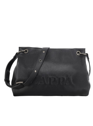 Bandolera negra Zappa para mujer, diseño estructurado y elegante, ideal para uso casual.