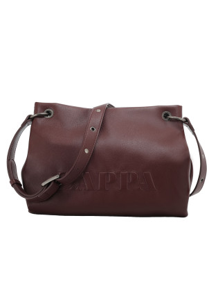 Bandolera burdeos de PU para mujer, estilo casual, con correa ajustable y detalles metálicos.