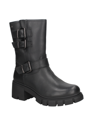 Bota Biker Cuero Mujer