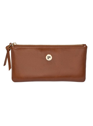 Billetera camel mujer estilo elegante para uso diario