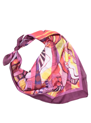 Pañuelo burdeos para mujer, estilo casual, ideal para looks modernos y sofisticados.