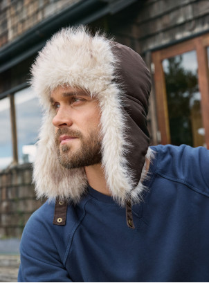 gorros tipo ruso color café unisex estilo clásico para actividades invernales
