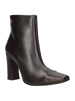 Elegantes botines de mujer color moro de MINGO