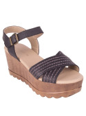Sandalia Mujer S329 Bruno Rossi negro