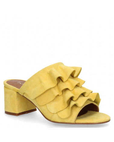 Sandalia Mujer Y224 Pollini amarillo