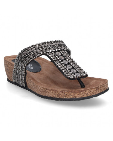 Sandalia Mujer U129 Pollini negro