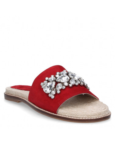 Sandalia Mujer U357 Pollini rojo