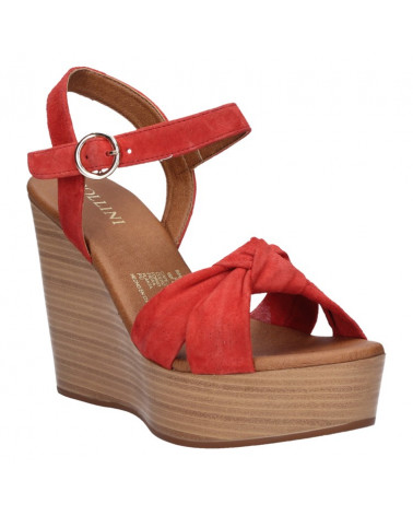 Sandalia Mujer W284 Pollini rojo