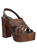 Sandalia Mujer W351 Pollini cafe
