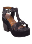 Sandalia Mujer Y145 Pollini negro