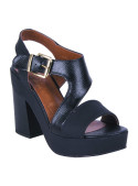 Sandalia Mujer Y146 Pollini negro