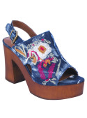 Sandalia Mujer Y152 Pollini azul