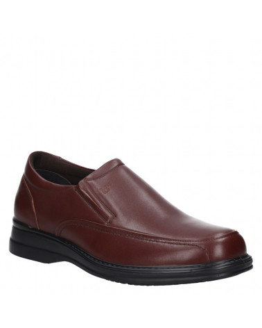 Mocasines de cuero marrón para hombre, elegantes y funcionales, ideales para trabajo y eventos sociales.