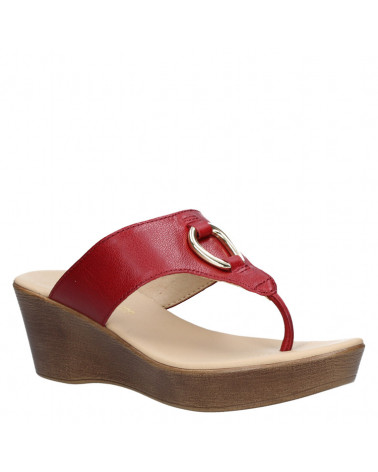 Sandalia Mujer W613 Bruno Rossi rojo