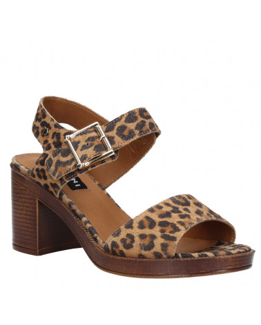 Sandalia Mujer B131 Pollini animal print