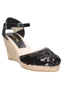 Alpargata Mujer Q401 Pollini negro