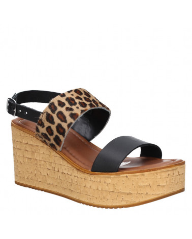 Sandalia Mujer B178 Pollini animal print