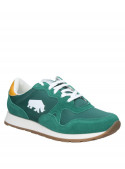 Zapatilla verde para hombre, ligera y confortable, ideal para actividades urbanas.