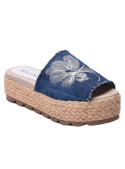Alpargata Mujer Q617 Pollini azul