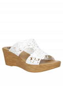 Sandalia Mujer D242 Pollini blanco