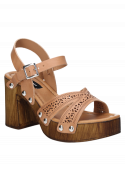 Sandalia Mujer D286 Pollini cafe