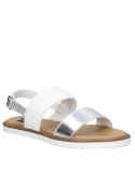 Sandalia Mujer D249 Pollini plata