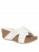 Sandalia Mujer D289 Pollini blanco