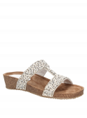 Sandalia Mujer D293 Pollini blanco