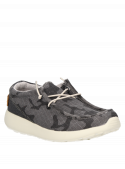 Zapato textil negro para niño, estilo casual y seguro para cualquier actividad.