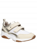 Zapatilla blanca Pollini C101 para mujer, ideal para un look casual.