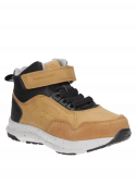 Botín camel infantil con diseño duradero y cómodo, adecuado para juegos y paseos.